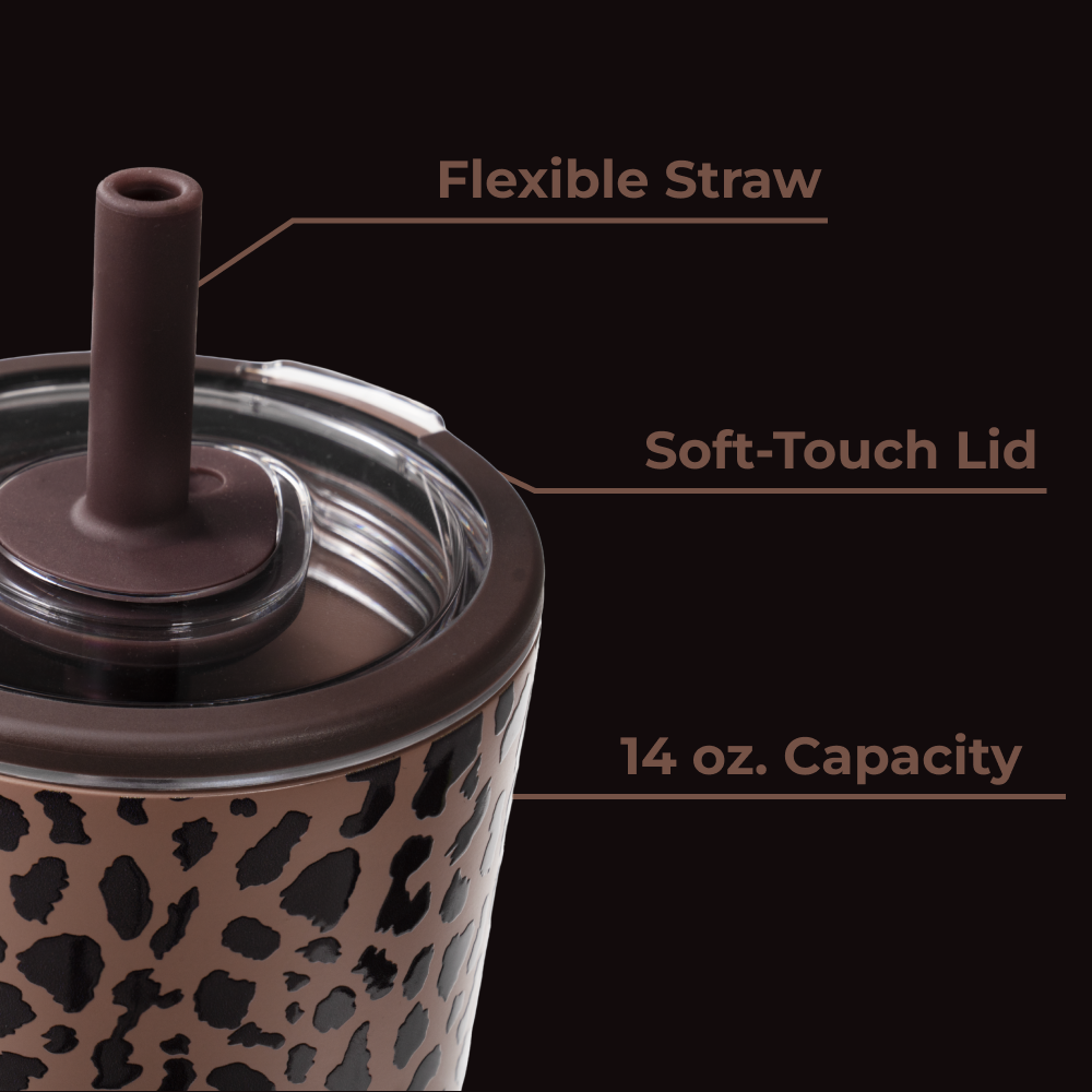 Everyday Tumbler 14Oz - Brown Leopard - US 2524