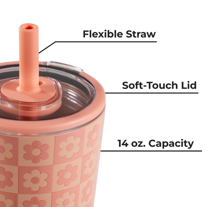 Everyday Tumbler 14Oz - Daisy Checkers - US 7236