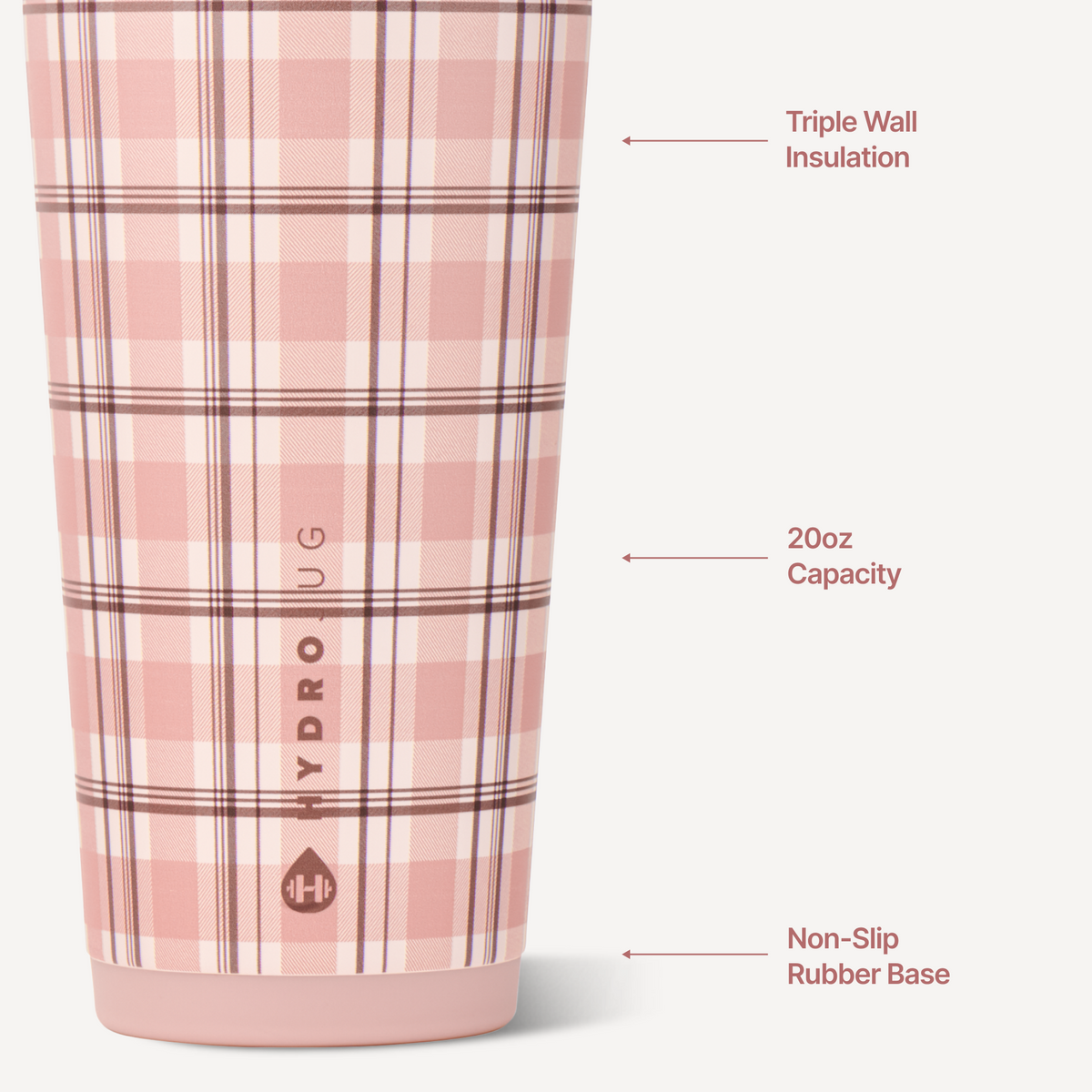 Everyday Tumbler 20Oz - Pillow Talk Plaid - US 5242