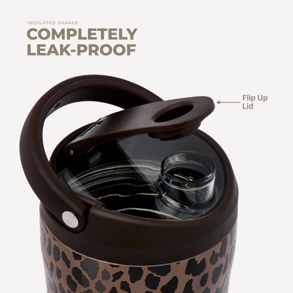Insulated Shaker (24Oz) - Brown Leopard - US 0953
